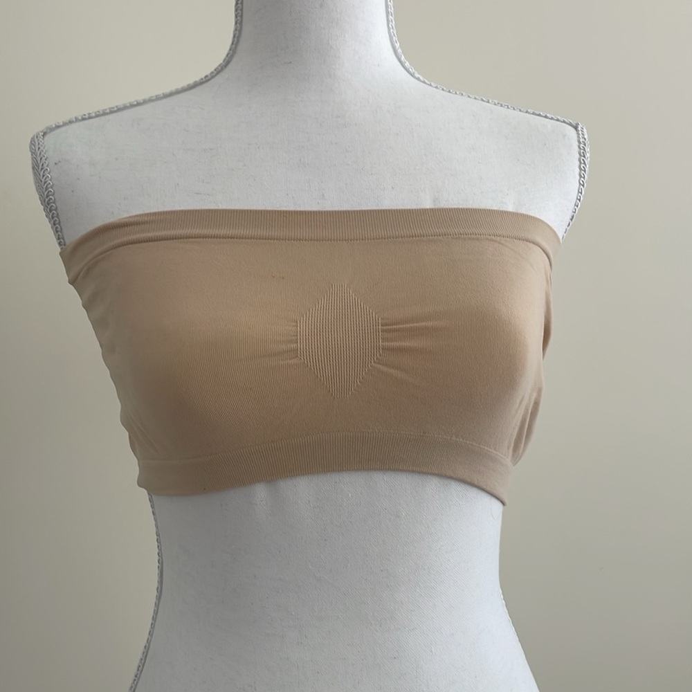 Ambrielle Beige Bandeau Bralette Size 7/L